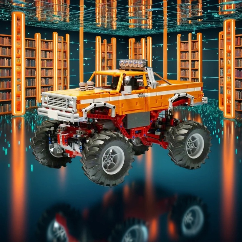 Vintage Collectible Trucks - 1683 детали MOC Техническая модель винтажного