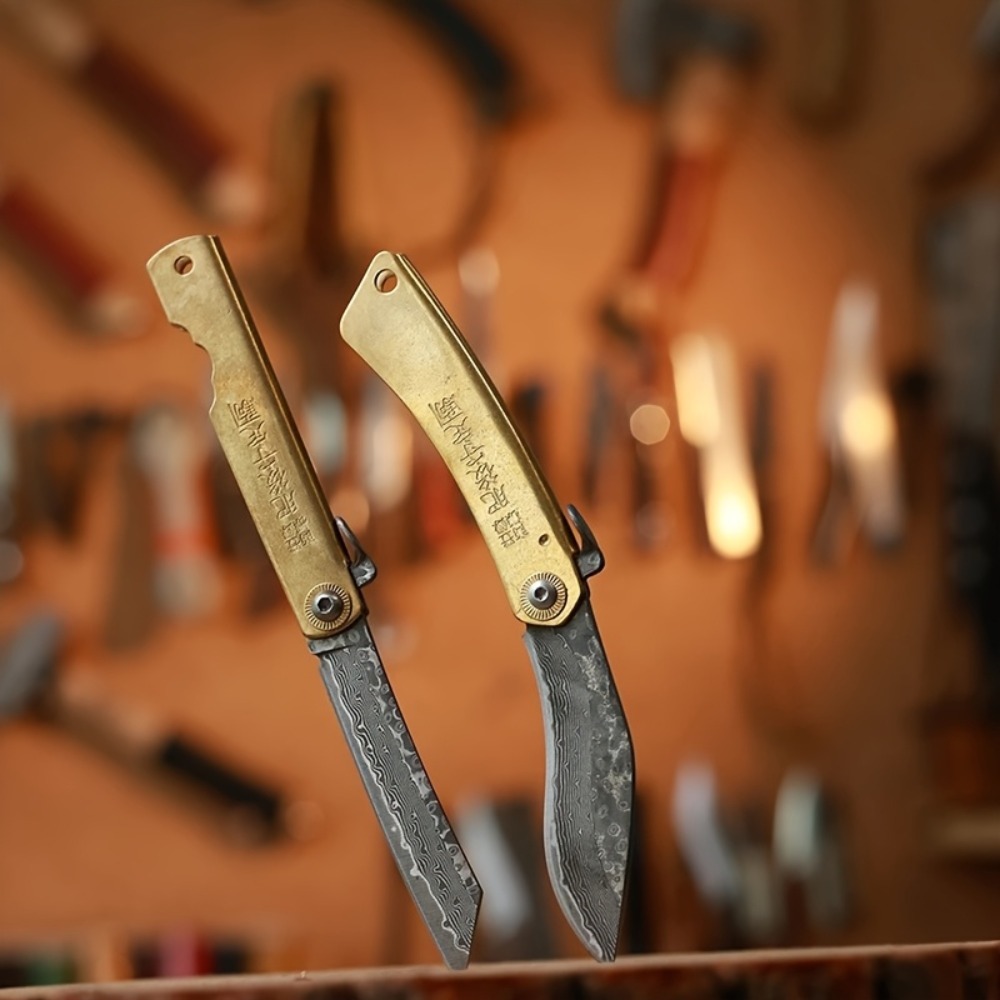 Vintage Collectible Pocket Knives - Винтажный складной карманный нож с латунной