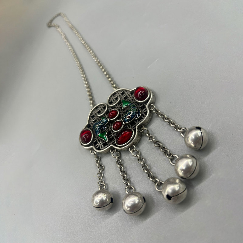 Vintage Collectible Market - Винтажный коллекционный кулон-замок из серебра с