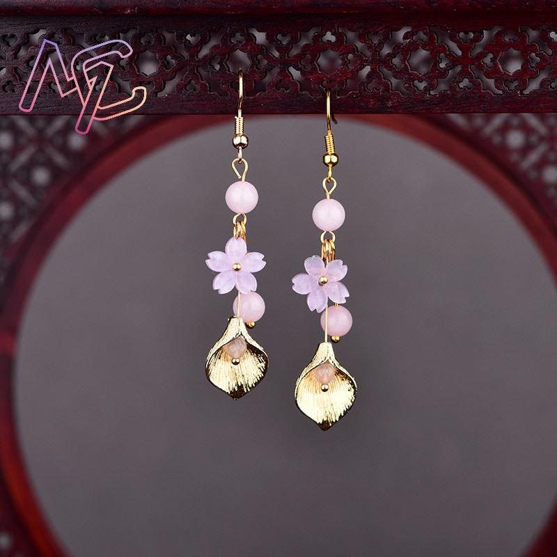 Розовые серьги с цветком из на – обзор и цена Vintage Item