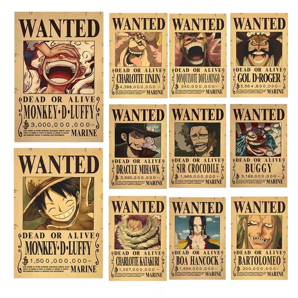 Аниме-постеры «One Piece»: пла – обзор и цена Vintage Collectible Figures