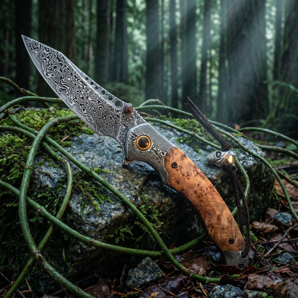 Складной нож с дамасским узоро – обзор и цена Vintage Collectible Pocket Knives